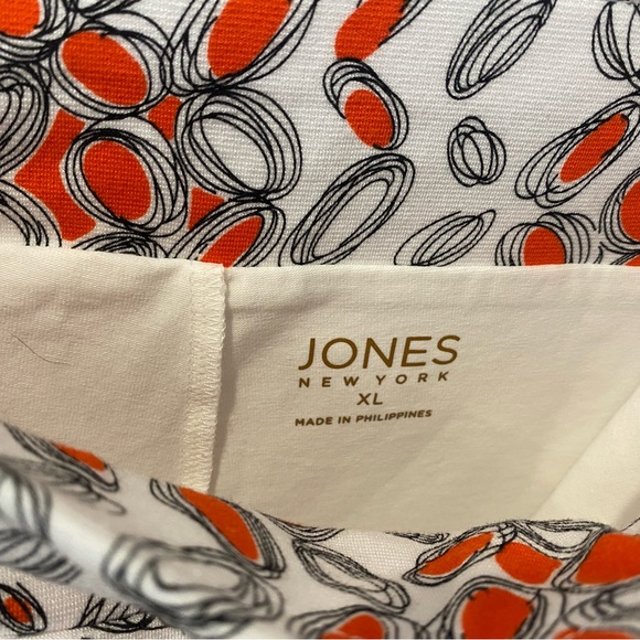 Skort Jones New York White, Orange and Black with Black Piping w Pockets BNWT - Picture 2 of 6
